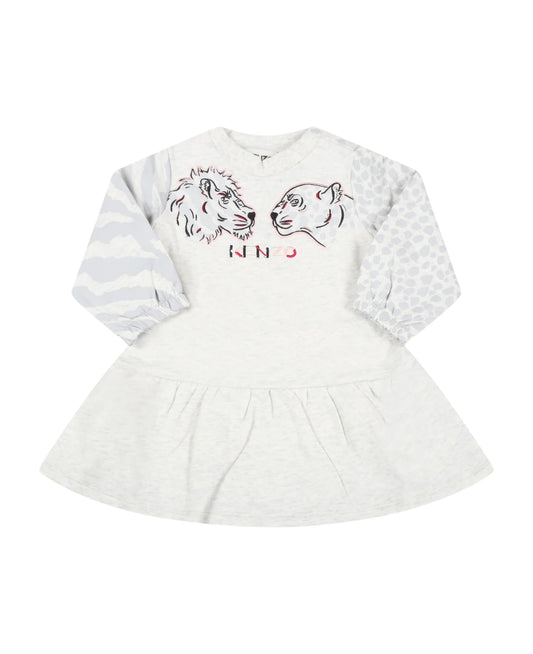 KENZO - Grey fleece dress