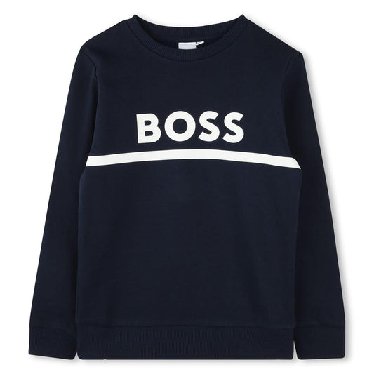 BOSS-Fleece Logo Sweatshirt