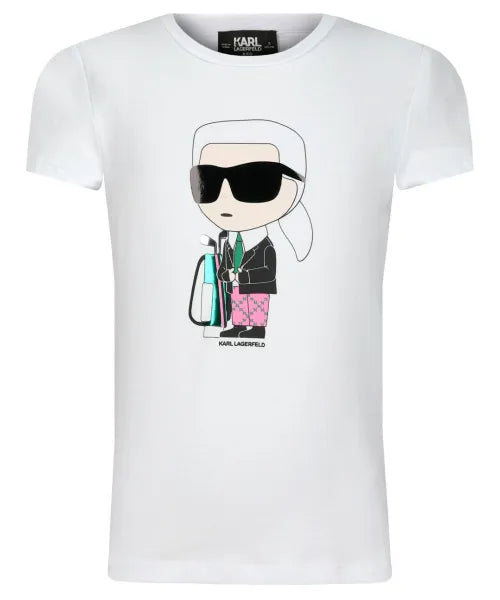 KARL LAGERFELD-Logo T-shirt