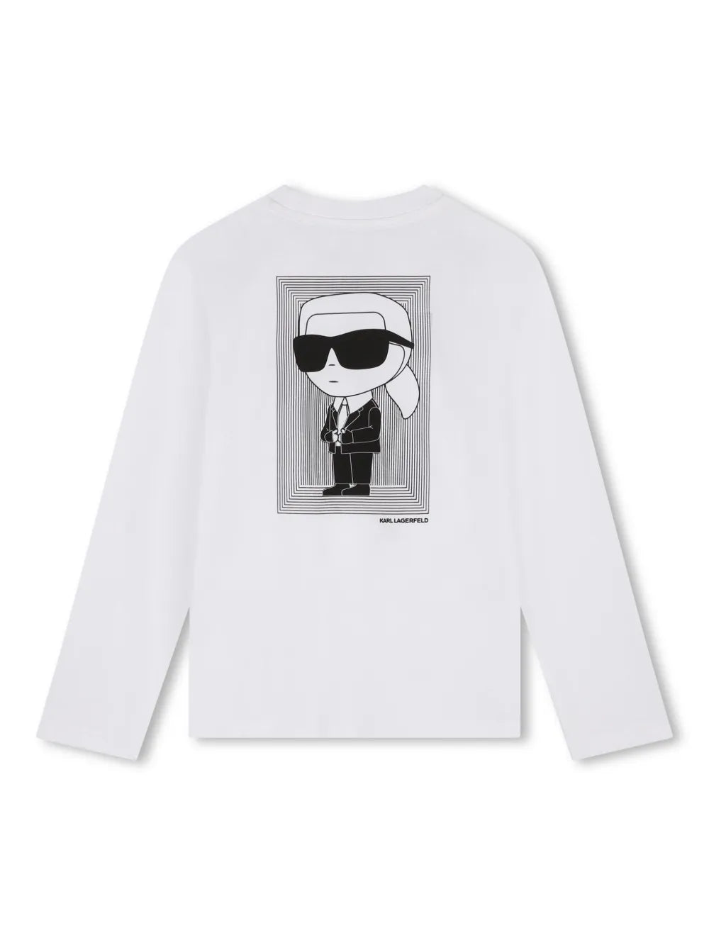 Karl Lagerfeld-Graphic Print cotton Long sleeves T-Shirt