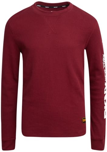 DKNY- Waffle Knit Pullover Crewneck Long Sleeve Shirt