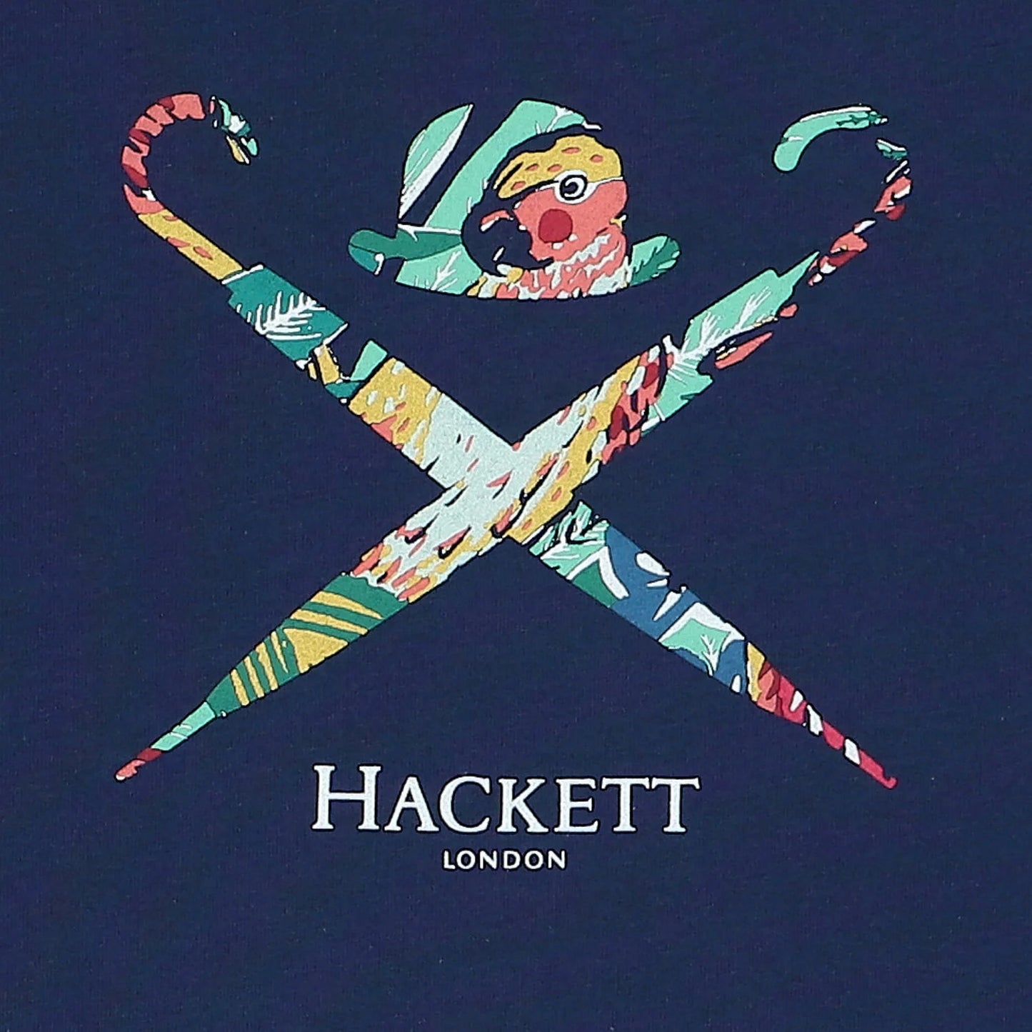 HACKETT LONDON-Boys Navy Blue Logo T-Shirt