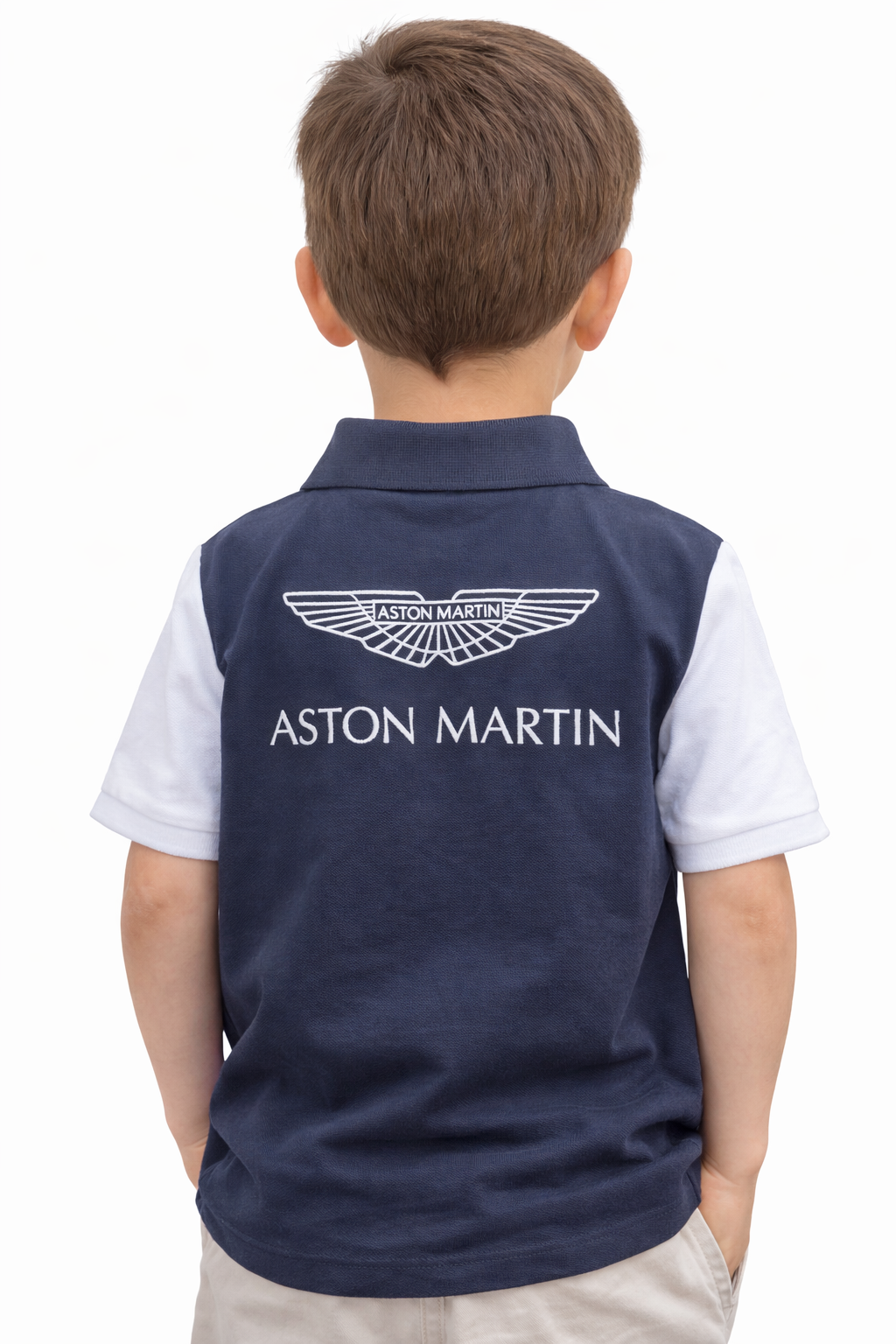 HACKETT X ASTON MARTIN-Piqué Logo polo T-shirt
