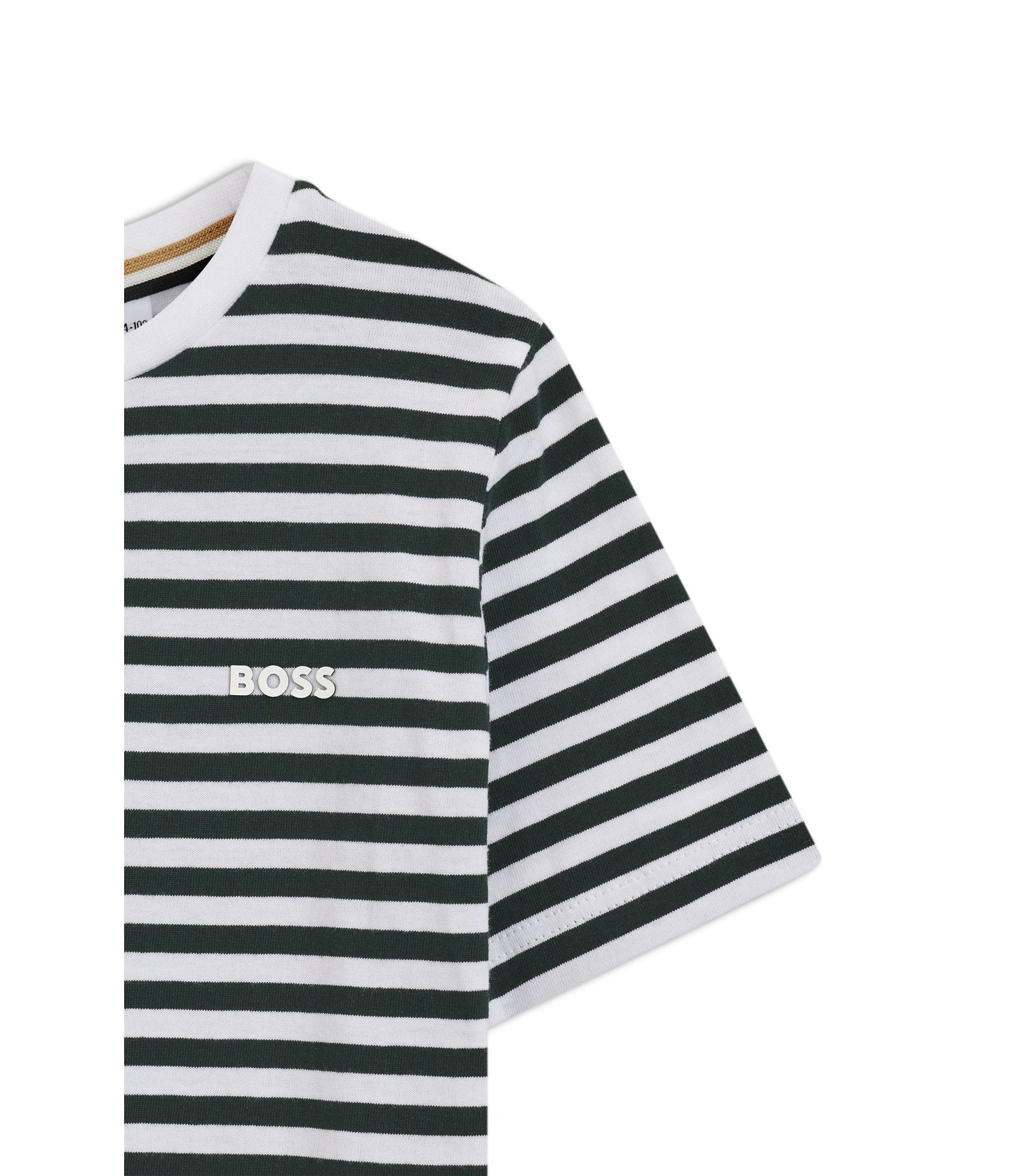 BOSS-T-Shirt with horizontal strips