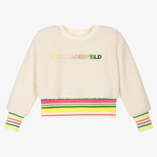KARL LAGERFELD-Fleece sweatshirt