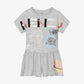 KENZO-Grey Logo Playsuit